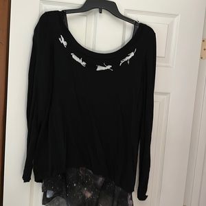 Peter Pan Galaxy Print Blouse